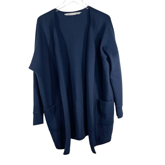 ATHLETA Chill Chaser Sweater Jacket Navy Heavy Knit with pockets Size Small - Picture 3 of 10